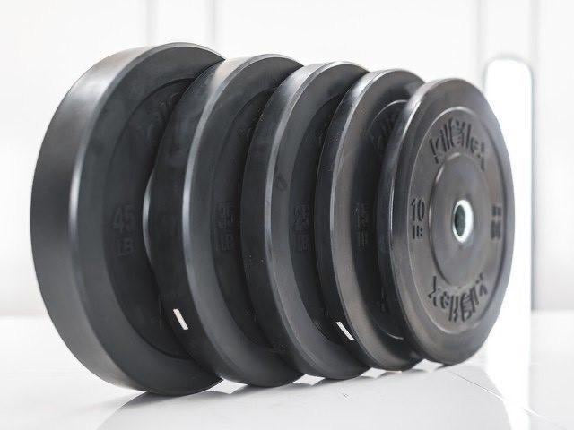 Used bumper plate set hot sale