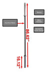 Kiloflex HS Bar- Black Chrome 20kg
